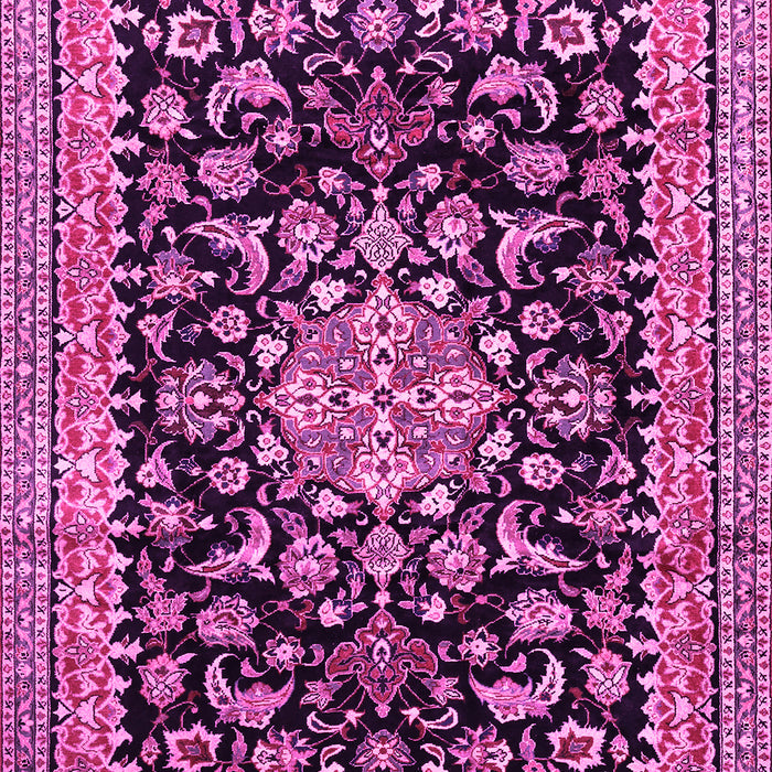 Medallion Pink Traditional Rug, tr515pnk