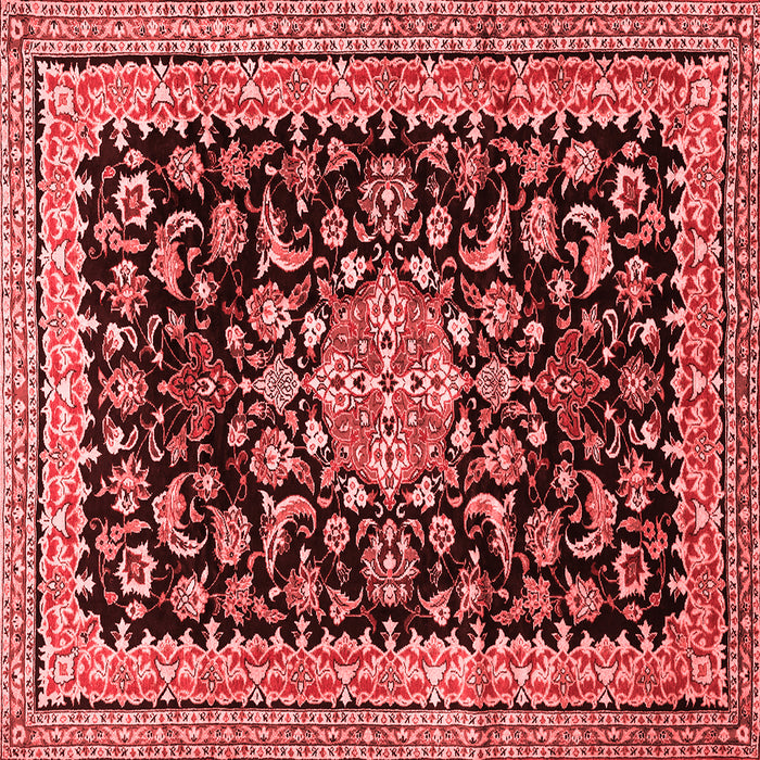 Medallion Red Traditional Rug, tr515red