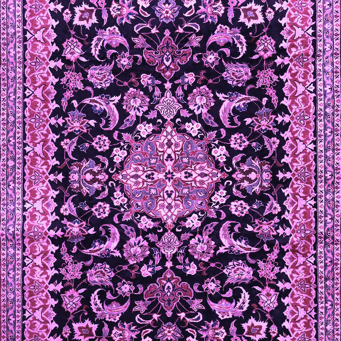 Medallion Purple Traditional Rug, tr515pur