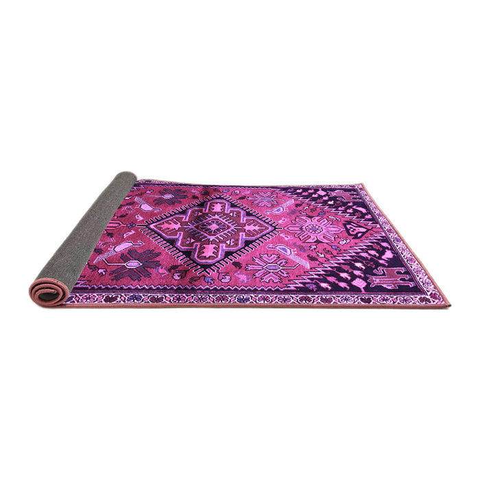 Sideview of Persian Purple Traditional Rug, tr516pur