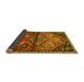 Sideview of Persian Yellow Traditional Rug, tr516yw