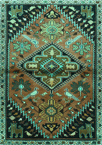 Persian Turquoise Traditional Rug, tr516turq