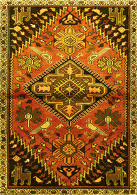 Persian Yellow Traditional Rug, tr516yw