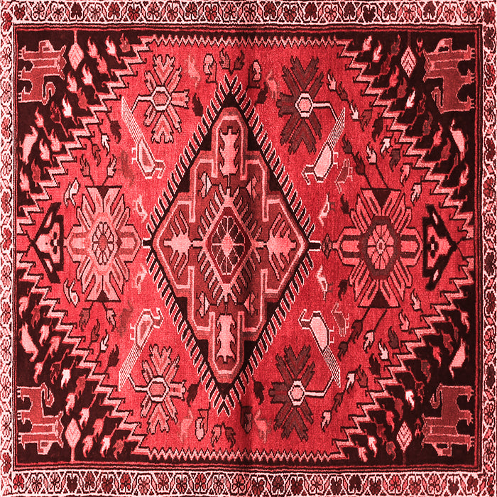Machine Washable Persian Red Traditional Rug, wshtr516red