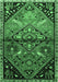 Machine Washable Persian Emerald Green Traditional Area Rugs, wshtr516emgrn