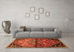 Machine Washable Persian Orange Traditional Area Rugs in a Living Room, wshtr516org