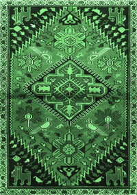 Persian Emerald Green Traditional Rug, tr516emgrn