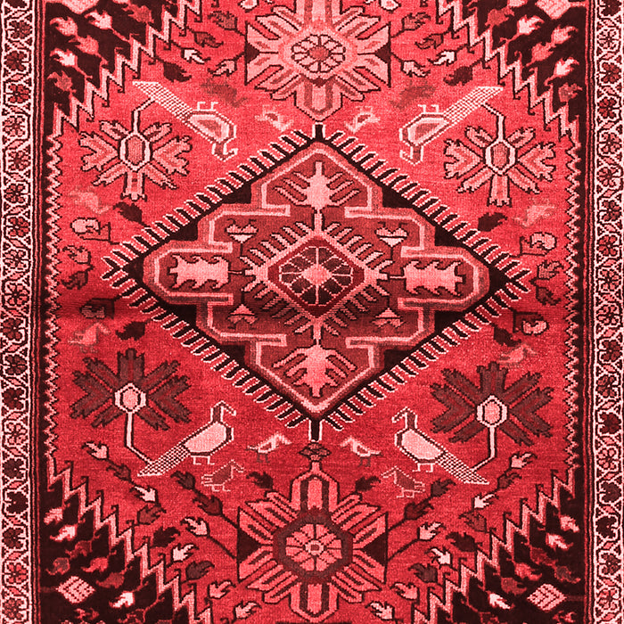 Machine Washable Persian Red Traditional Rug, wshtr516red