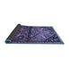 Sideview of Persian Blue Traditional Rug, tr516blu