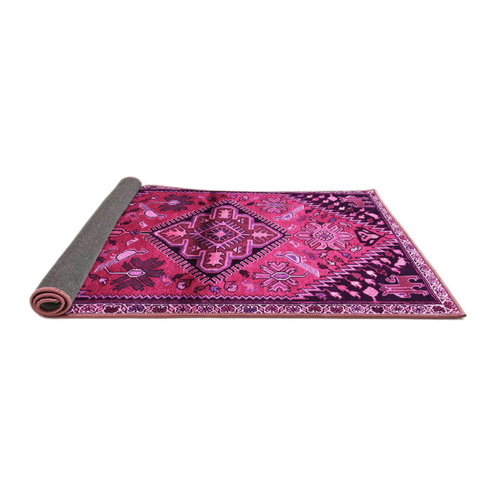 Sideview of Persian Pink Traditional Rug, tr516pnk