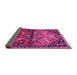 Sideview of Persian Pink Traditional Rug, tr516pnk