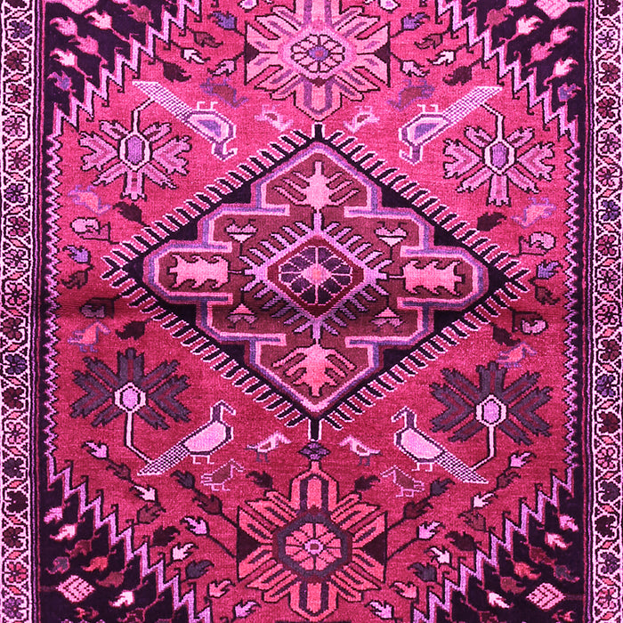 Machine Washable Persian Pink Traditional Rug, wshtr516pnk
