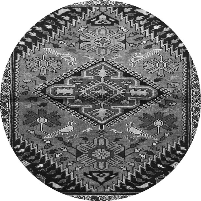 Machine Washable Persian Gray Traditional Rug, wshtr516gry