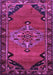 Medallion Purple Traditional Rug, tr517pur