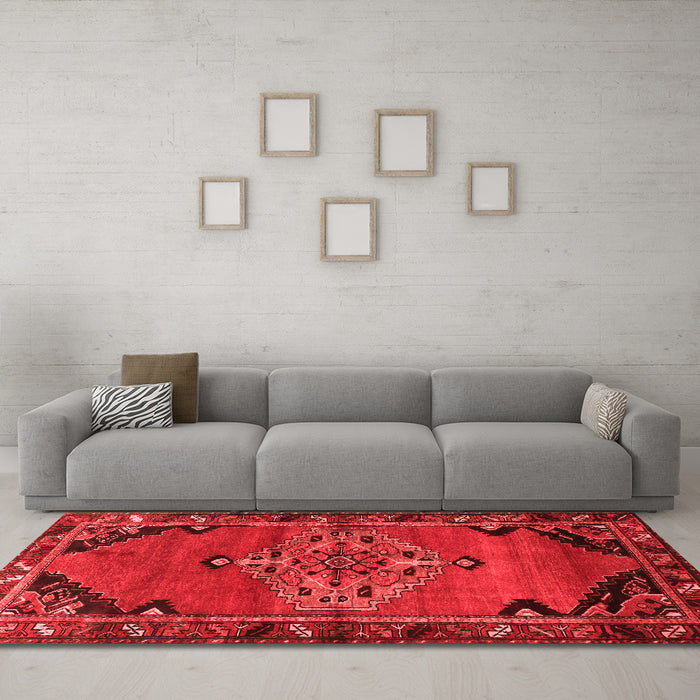 Traditional Red Washable Rugs