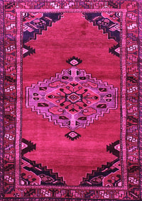 Medallion Pink Traditional Rug, tr517pnk