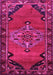 Medallion Pink Traditional Rug, tr517pnk