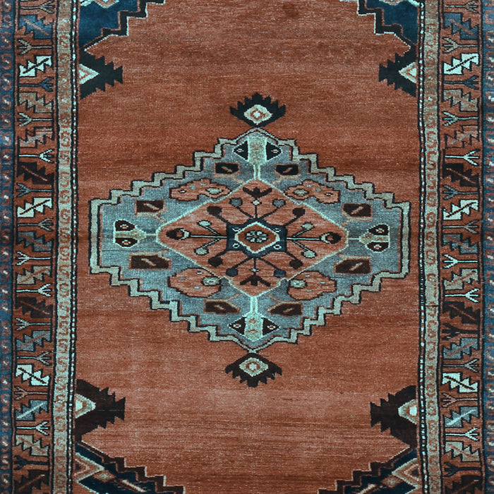 Medallion Light Blue Traditional Rug, tr517lblu