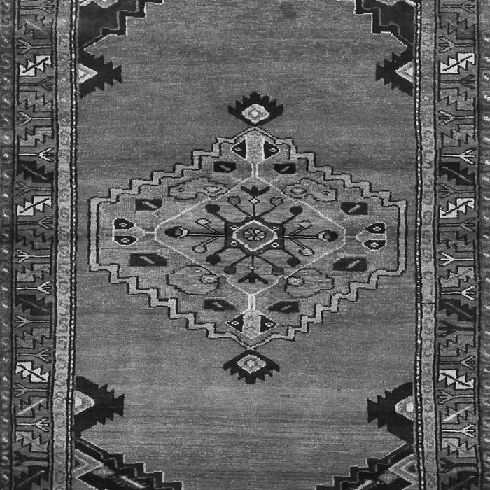 Medallion Gray Traditional Rug, tr517gry