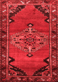 Medallion Red Traditional Rug, tr517red