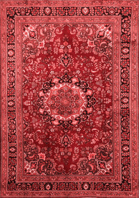 Medallion Red Traditional Rug, tr518red