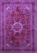 Medallion Purple Traditional Rug, tr518pur