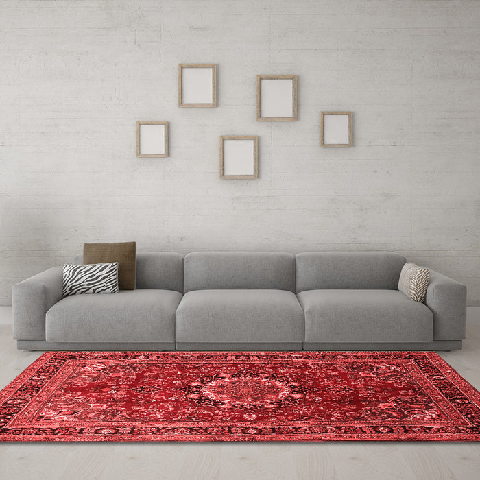 Traditional Red Washable Rugs