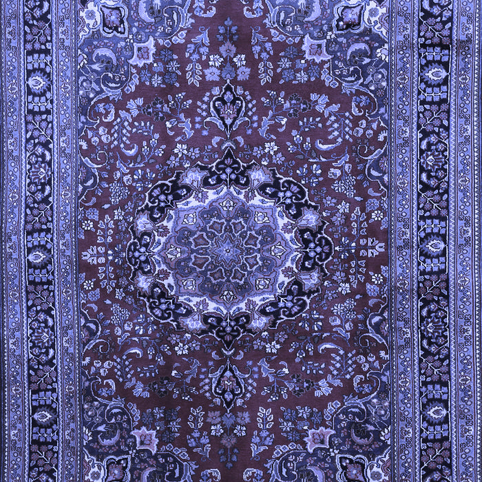 Medallion Blue Traditional Rug, tr518blu