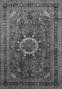 Medallion Gray Traditional Rug, tr518gry