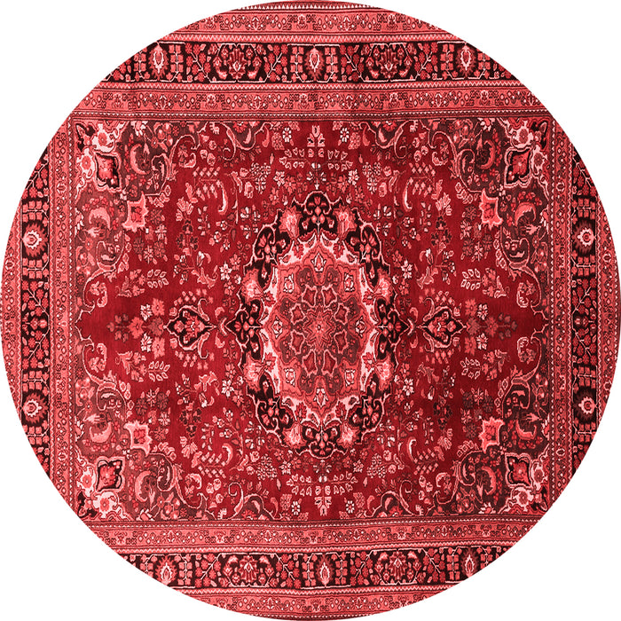Medallion Red Traditional Rug, tr518red
