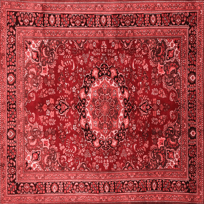 Medallion Red Traditional Rug, tr518red