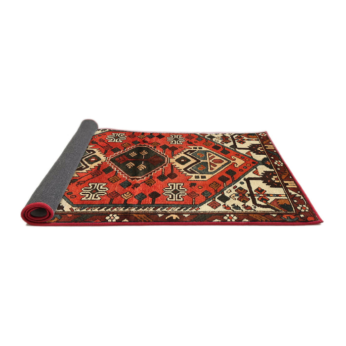 Sideview of Traditional Crimson Red Persian Rug, tr519