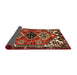 Sideview of Traditional Crimson Red Persian Rug, tr519