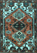 Machine Washable Persian Light Blue Traditional Rug, wshtr519lblu