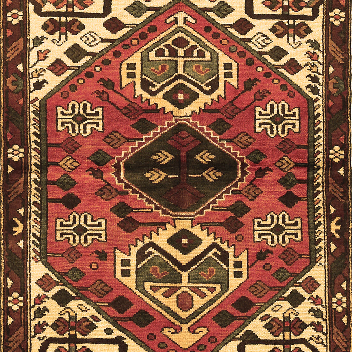 Machine Washable Persian Brown Traditional Rug, wshtr519brn