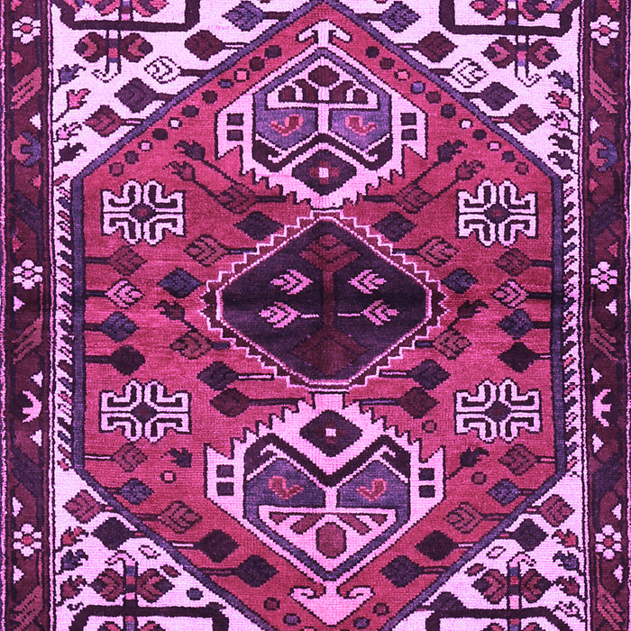 Machine Washable Persian Purple Traditional Area Rugs, wshtr519pur