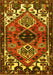 Machine Washable Persian Yellow Traditional Rug, wshtr519yw