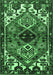 Machine Washable Persian Emerald Green Traditional Area Rugs, wshtr519emgrn