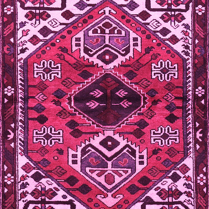 Machine Washable Persian Pink Traditional Rug, wshtr519pnk