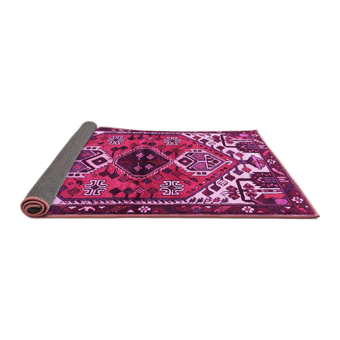 Sideview of Persian Pink Traditional Rug, tr519pnk