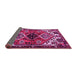 Sideview of Persian Pink Traditional Rug, tr519pnk