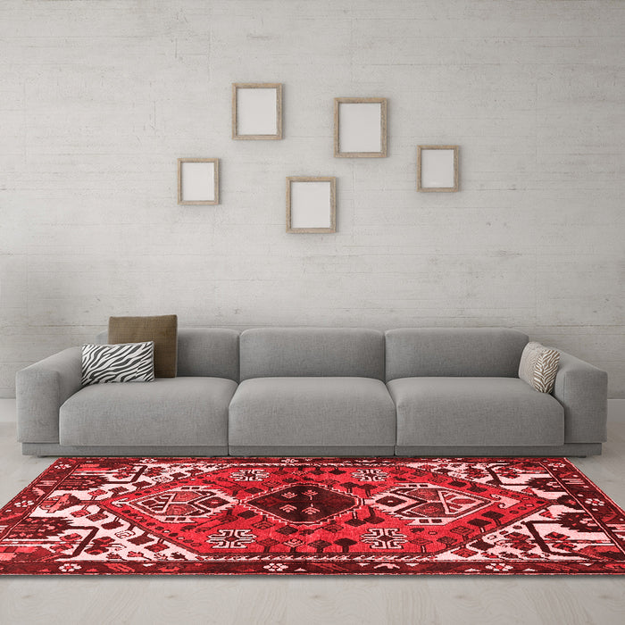 Traditional Red Washable Rugs