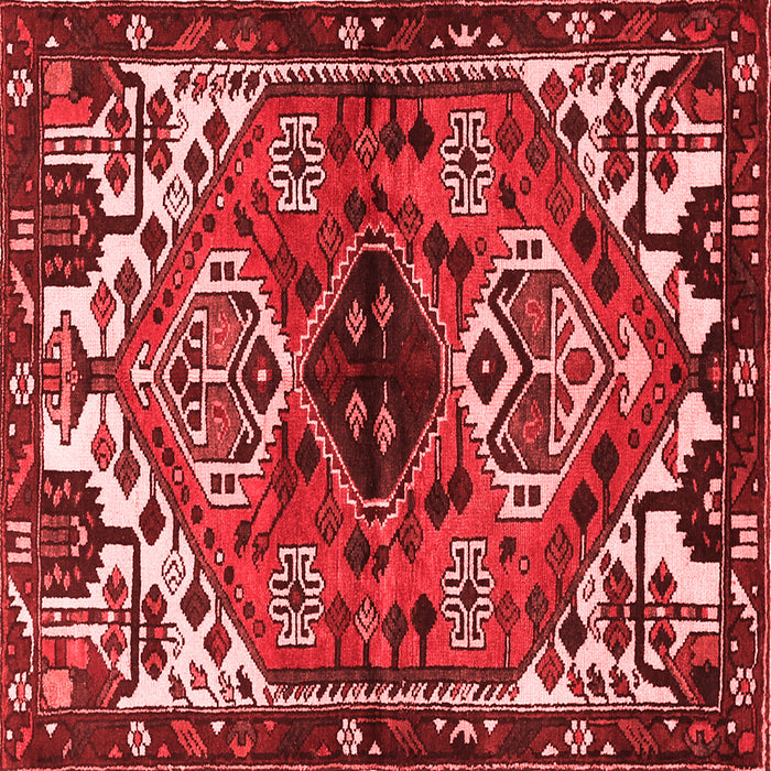 Machine Washable Persian Red Traditional Rug, wshtr519red
