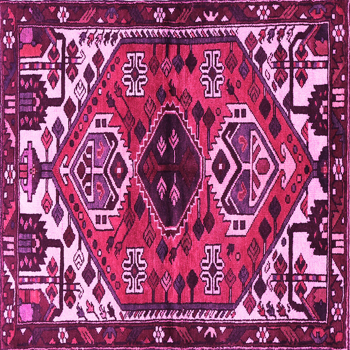 Square Persian Pink Traditional Rug, tr519pnk