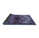 Sideview of Persian Blue Traditional Rug, tr519blu