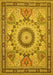 Medallion Yellow Traditional Rug, tr51yw