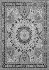 Medallion Gray Traditional Rug, tr51gry