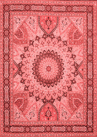 Medallion Red Traditional Rug, tr51red