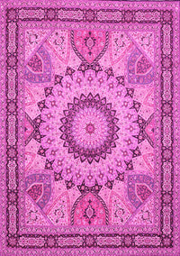 Medallion Pink Traditional Rug, tr51pnk