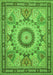 Medallion Green Traditional Rug, tr51grn